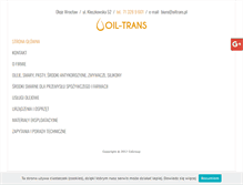 Tablet Screenshot of oiltrans.pl